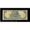 Image 2 : Keystone, WV - $5 1902 Plain Back Fr. 603 First NB Ch. # 10369Although well worn, this Very Good exa