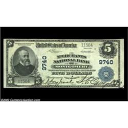 Montgomery, WV - $5 1902 Plain Back Fr. 602 The Merchants NB Ch. # 9740This Fayette County bank was