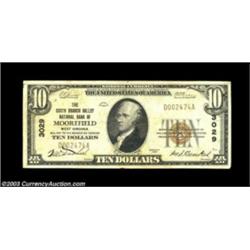 Moorefield, WV - $10 1929 Ty. 1 The South Branch Valley NB Ch. # 3029A clean and problem free Very F