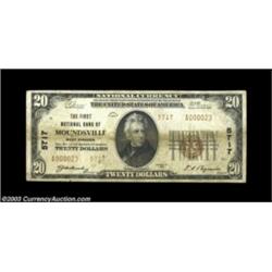 Moundsville, WV - $20 1929 Ty. 2 The First NB Ch. # 5717A very scarce small size from here, with thi
