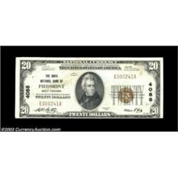 Piedmont, WV - $20 1929 Ty. 1 The Davis NB Ch. # 4088From a family owned bank in Mineral County, thi
