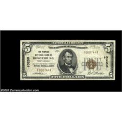 Rowlesburg, WV - $5 1929 Ty. 1 The Peoples NB Ch. # 10250Only five 1929 pieces are listed in the Kel
