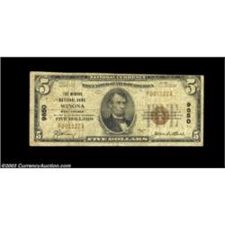 Winona, WV - $5 1929 Ty. 1 The Winona NB Ch. # 9850A scarce small size from the only issuing bank in