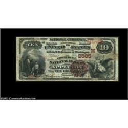 Appleton, WI - $10 1882 Brown Back Fr. 490 The Commercial NB Ch. # (M)2565First and Second Charter n
