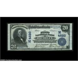 Berlin, WI - $20 1902 Plain Back Fr. 654 The First NB Ch. # (M)4620A broadly margined and pen signed