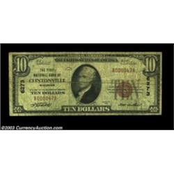 Clintonville, WI - $10 1929 Ty. 1 The First NB Ch. # 6273A tougher note from the only bank here to i
