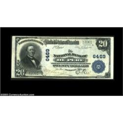 De Pere, WI - $20 1902 Plain Back Fr. 650 The NB of De Pere Ch. # 6469As nice a large example from t