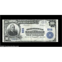 Fond Du Lac, WI - $10 1902 Plain Back Fr. 632 First-Fond Du Lac NB Ch. # 555Bright Extremely Fine, t