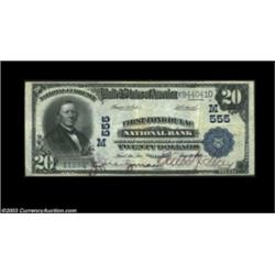 Fond Du Lac, WI - $20 1902 Plain Back Fr. 658 First-Fond Du Lac NB Ch. # (M)555Pleasing Very Fine ex