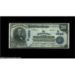 Fond Du Lac, WI - $20 1902 Date Back Fr. 644 The Fond Du Lac NB Ch. # (M)3685An attractive example e