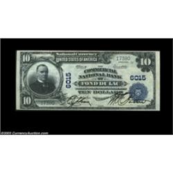 Fond Du Lac, WI - $10 1902 Plain Back Fr. 634 The Commercial NB Ch. # 6015As nice a large note as we