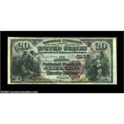 Green Bay, WI - $20 1882 Brown Back Fr. 501 The Kellogg NB Ch. # (M)2132A high grade $20 Brown Back