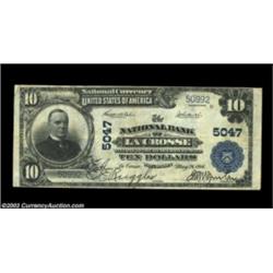 La Crosse, WI - $10 1902 Plain Back Fr. 632 The NB of La Crosse Ch. # 5047Pleasing Very Fine large e