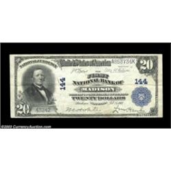 Madison, WI - $20 1902 Plain Back Fr. 650 The First NB Ch. # 144Just a tad nicer than the $10 from h