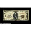 Image 1 : Marion, WI - $5 1929 Ty. 1 The First NB Ch. # 12286A scarce Waupaca County note. Fine.  Important no