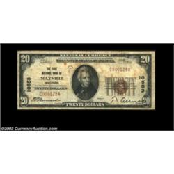Mayville, WI - $20 1929 Ty. 1 The First NB Ch. # 10653A very scarce note from the only bank to issue