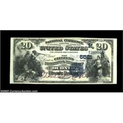Oconto, WI - $20 1882 Date Back Fr. 555 The Citizens NB Ch. # (M)5521A lovely early example from Oco