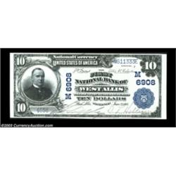West Allis, WI - $10 1902 Plain Back Fr. 624 The First NB Ch. # (M)6908A beautiful large example fro