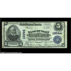 San Francisco, CA- $5 1902 Plain Back Fr. 609 Bank of Italy NT & SA Ch. # 13044 VFSt. Joseph, MO- $1
