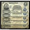 Image 1 : An Assortment of Mixed State Third Charter Blue SealsBoston, MA - $5 1902 Plain Back  Fr. 598 The We