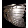 Image 4 : Navajo Signed Sterling Silver And Turquoise Cuff