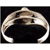 Image 5 : Navajo Signed Sterling Silver And Turquoise Cuff