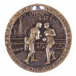 Dempsey Gibbons Championship Fight Bronze Fob