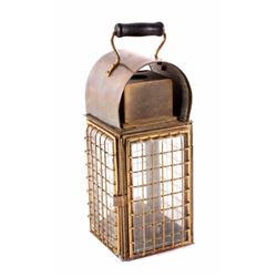 Early Brass Night Watchman Ship Lantern