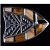 Image 7 : Zuni Sterling Mosaic Belt Buckle Set