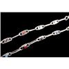 Image 8 : Zuni Excellent Inlaid Mosaic Sterling Necklace