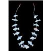 Image 1 : Hand Carved Turquoise Graduated Fish Necklace