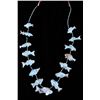 Image 6 : Hand Carved Turquoise Graduated Fish Necklace