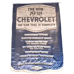 1938 Chevrolet Silk Dealership Advertising Banner