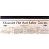 Image 2 : Chevrolet Flat Rate Labor Charger Framed Display
