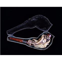 Meershacm Pipe "A Tryst Between Angle And Nymph"