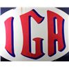 Image 2 : Vintage 1940's IGA Grocery Store Porcelain Sign