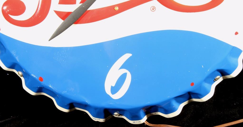 Vintage Custom Made Pepsi Cola Bottle Cap Clock