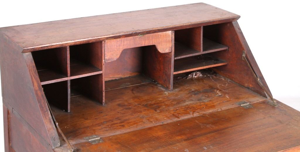 Antique Writing Desk With Fold Down Top