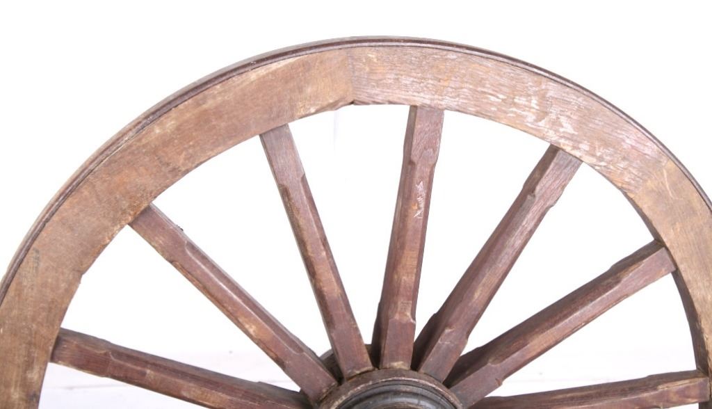 Antique Western Style Wagon Wheel