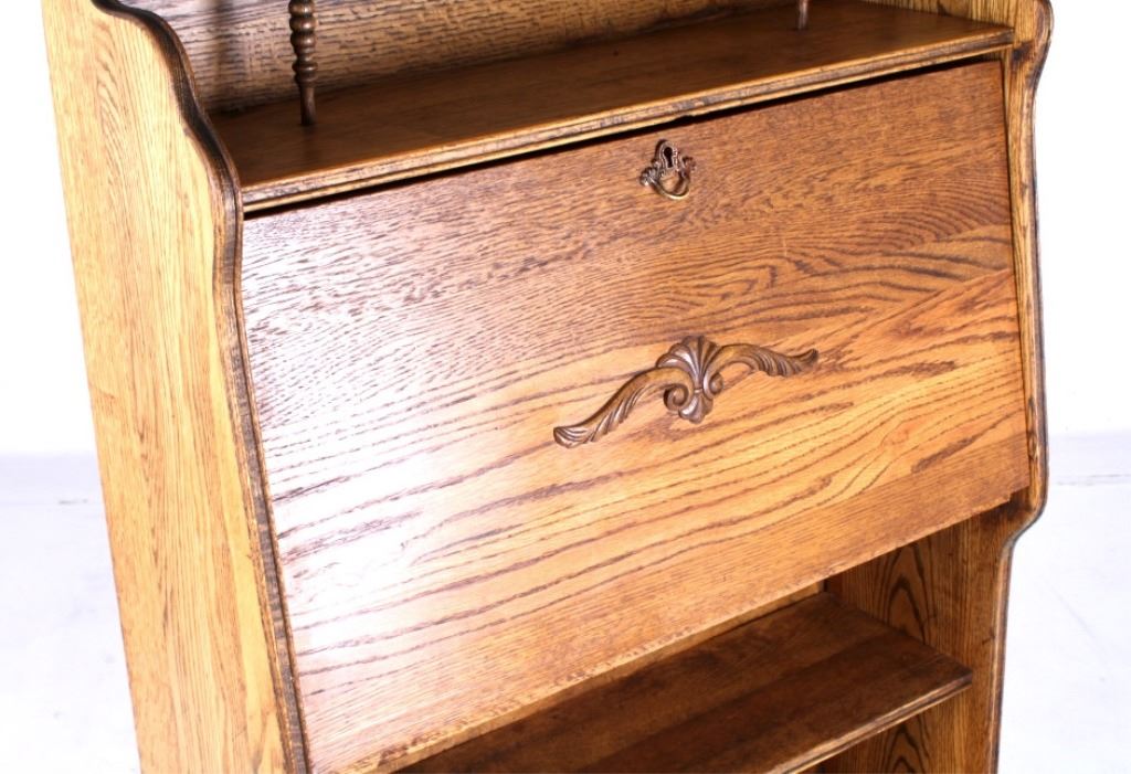 Antique Oak Larkin Soap Company Drop Leaf Desk