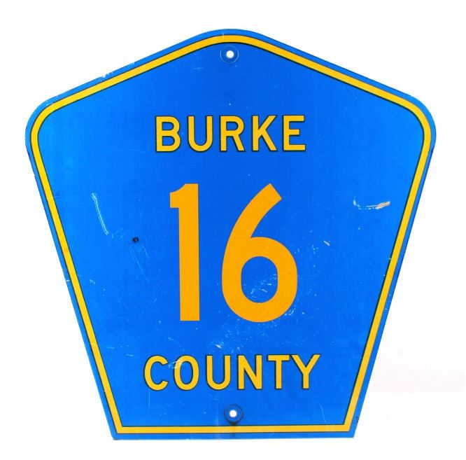 Burke County North Dakota Highway Sign