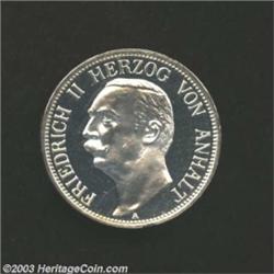 Anhalt-Dessau. Friedrich II 3 Mark 1911A,