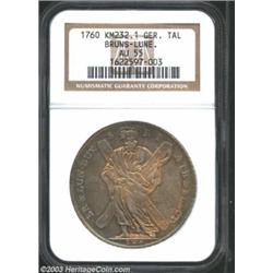 Brunswick-Luneburg-Calenberg-Hannover. George II Taler 1760IWS,