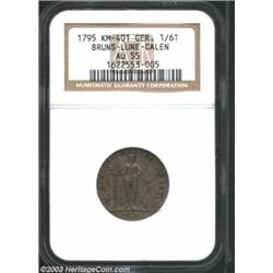 Brunswick-Luneburg-Calenberg-Hannover. George III 1/6 Taler 1795PLM,