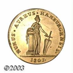 Hamburg. Gold Ducat 1807,