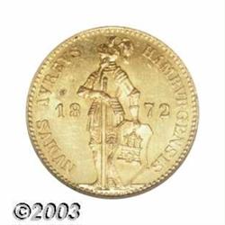 Hamburg. Gold Ducat 1872B,