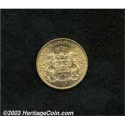 Hamburg. Free City gold 20 Mark 1913J,