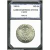 Image 1 : Lubeck. 3 Mark 1908A,