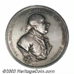 Prussia. Friedrich Wilhelm II (Friedrich the Great) 36 mm silver medal 1793,