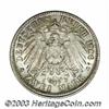 Image 2 : Prussia. Wilhelm II 2 Mark 1906A struck 10% off-center at 6 o'clock with a plain edge,